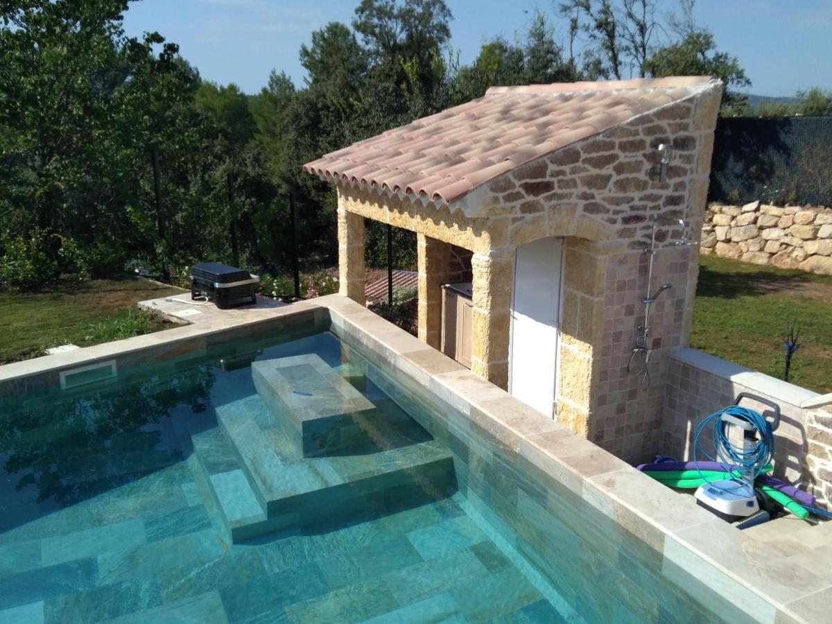Studio Faillant Lorgues Spa Privatif Avec Superbe Piscine Exterior photo